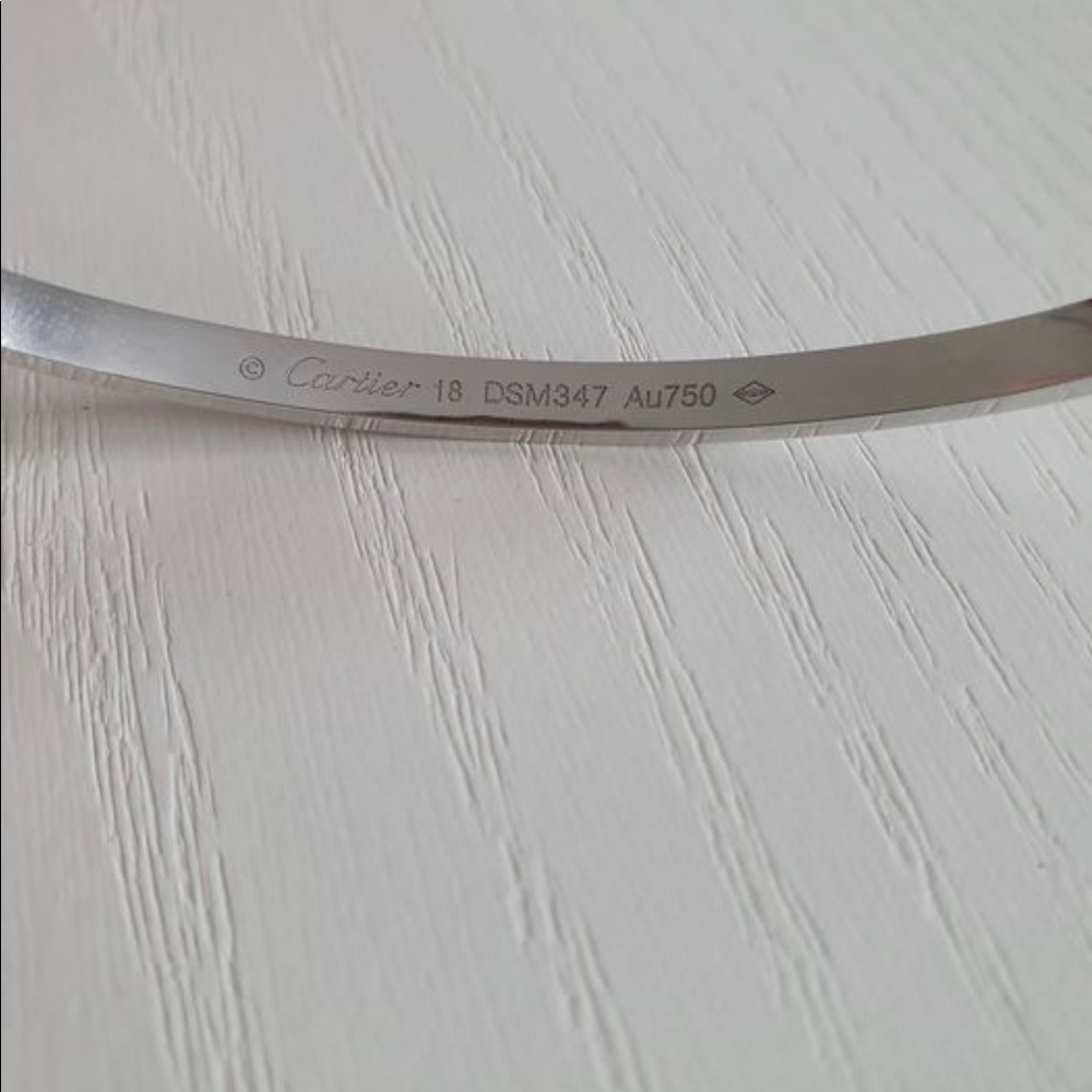 Cartier diamond paved love bracelet - Picture 4 of 5
